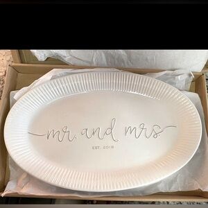 Mr. and Mrs. est. 2018 | Wedding Platter